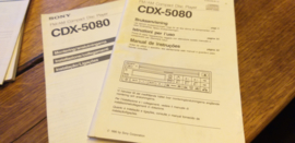 Sony CDX-5080  gebruiksaanwijzing manual betriebsanleitung