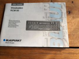 Wiesbaden RCM 85 BLAUPUNKT gebruiksaanwijzing / bedienungsanleitung / manual autoradio