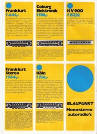 Blaupunkt 1972 folder/prijslijst (ned) februari