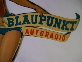 Blaupunkt Pin-Up girl reclame bord (perfect)