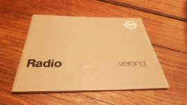 Opel Autoradio Verona  Radio Bedienungsanleitung