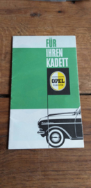 Opel  Kadett zubehör "für ihren Kadett"  + preisliste  1962