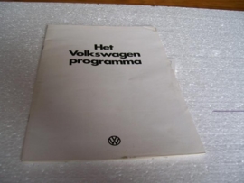 Autofolder  Volkswagenprogramma