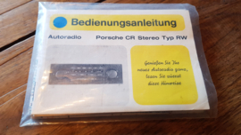 Porsche CR Stereo Blaupunkt autoradio Gebruiksaanwijzing manual bedienungsanleitung