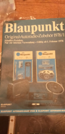 Blaupunkt 1978 autoradio zubehor handler preisliste prospekt