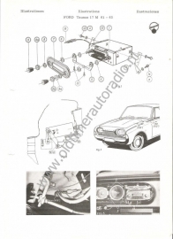 Blaupunkt radio inbouwset Ford Taunus