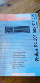 DC 501 505 511 515 gebruiksaanwijzing manual Philips  autoradio