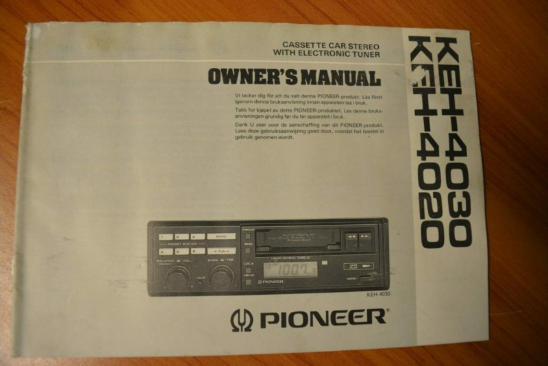 KEH-4030 4020 gebruiksaanwijzing manual betriebsanleitung | Pioneer | autoradio