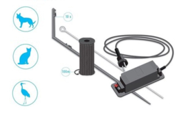 Schrikdraad tegen reigers en katten 100meter