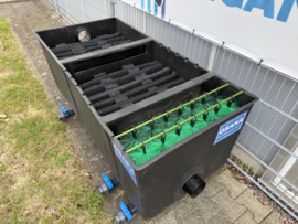Osaka 3 kamerfilter XXL 25.000 met deksel *BLACK EDITION*