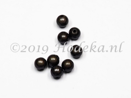 MIR08/26  10 x miracle beads Antraciet ca. 8mm