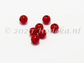 MIR08/29  10 x miracle beads Tomaten Rood ca. 8mm