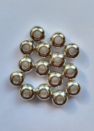 MTL72  8 x metalen kraal Spacer  5 x 8mm Antiek Zilver