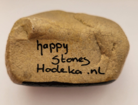 HPS35 Hand painted Happy stone by Hodeka.nl Prachtige Nacht