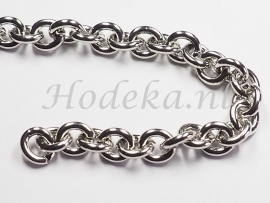 Opruiming van de KBH13  10 cm. Ketting Antiek zilver  9 x 8 mm