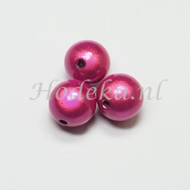 MIR14/03  4 X miracle beads Knal Roze  ca. 14mm