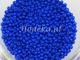CRP10/52  12 gram Preciosa Rocailles 10/0 Donker Cornflower Blauw