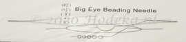BNN01 1 x Big Eye Beading Needle 125mm