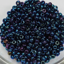 CRP08/64a  50 gram Preciosa Rocailles 8/0 Blauw Mix