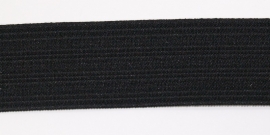BEG01a Breed elastiek Zwart 30mm lengte : 2 meter