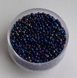 CNR11/02a  Rocailles 500 gr. Blauw mix 11/0