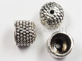 BKK27a  20 x  Metalen eindkap 9x10mm