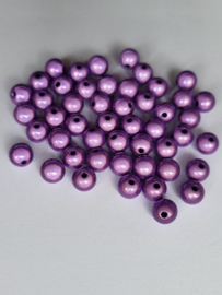 *MIR08/11  10 x miracle beads Paars ca. 8mm