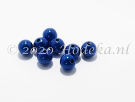 MIR10/25  8 X miracle beads  Donker Blauw 10mm