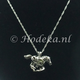 KGD03 ketting met Paard Glow in the dark Groen