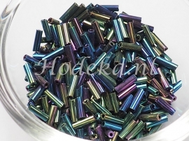 RST22 Rocailles staafjes Donkere kleurenmix ca. 7mm 12 gram