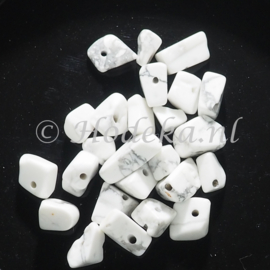 *NST16  30 x Natuursteen mix Howliet wit grijs
