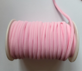 *ELG02  Elastisch lint Ibiza 5mm kleur Roze afmeting 1 Meter