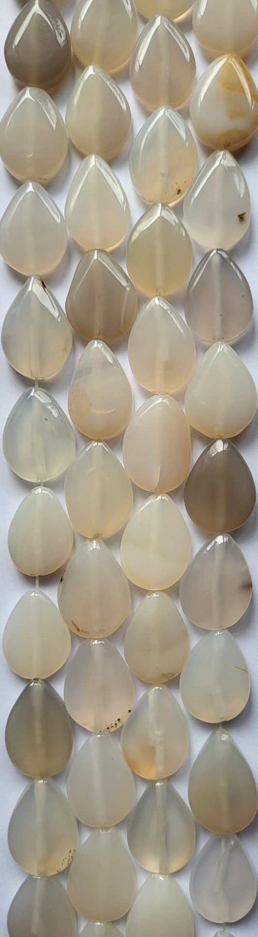 *NSA25   1 x Natuurstenenstreng *Agaat* Druppel ca. 25x19mm