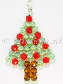 KBP03 Hanger kerstboom "Licht Groen & Rood"