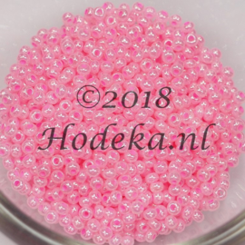 CRP10/77  12 gram Preciosa Rocailles 10/0 Roze met een prachtige glans