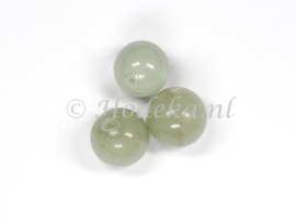 NSR10/15   5 x natuursteen kraal *Burmese Jade* rond 10mm