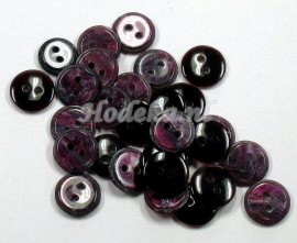 KNO68  1 x Lila, Fuchsia knoop ca. 13 x 2 mm