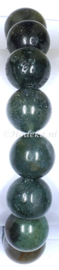 ABP04-12  Unisex armband met natuurstenen kralen*India Agaat*