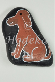 HPS13 Hand painted stone by Hodeka.nl Hond
