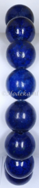 ABP04-11  Unisex armband met natuurstenen kralen*Lapis Lazuli* bijgekleurd