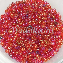 CNR11/83 Rocailles 50 gr. Rood mix parelmoer  11/0