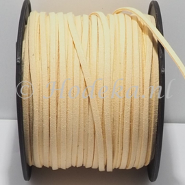 BSV55  1 meter imitatie Suede Light Peach 3mm