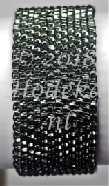 PPT03   1 x Precious armband pakket Antraciet silverlined