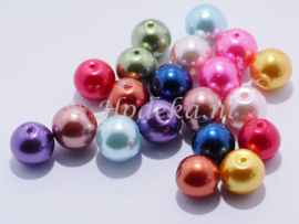 GPA10/40 10 x  Glasparel Rond 10mm Mix 