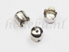 BKK26  12 x  Metalen eindkap 6.5x7mm