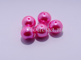 GPA10/35 10 x  Glasparel Rond 10mm Knal Roze