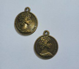 *BDG25a  10 x bedel munt *Brons* 23mm