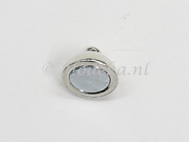 *BMS36a   3 x Magneetsluiting Rond Glad 14x10mm