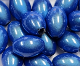 MIO14/19   6 X miracle bead Blauw ca. 14mm