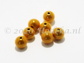 MIR10/29  8 X miracle beads Geel 10mm